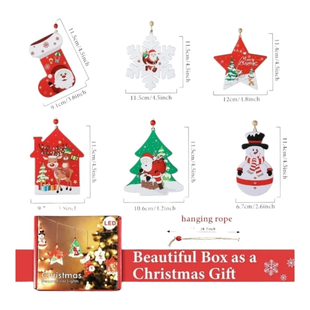 Nostalgic vintage look Christmas decorations garland